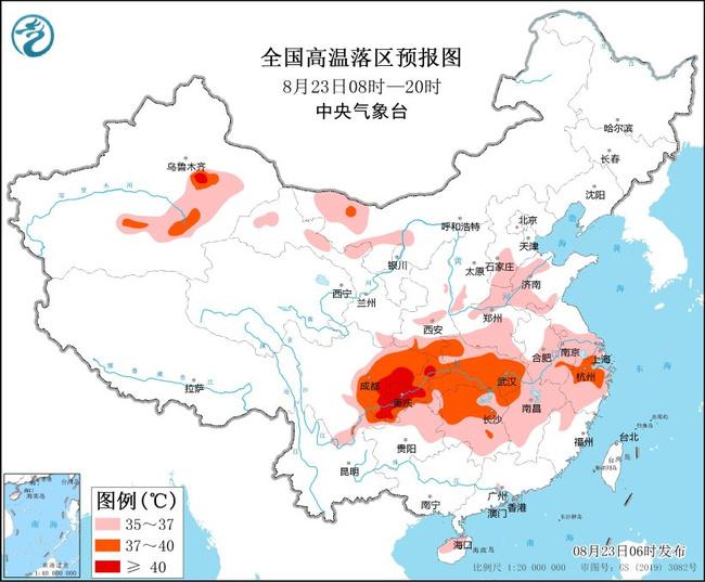 恒达注册登录：高温黄色预警：四川重庆湖北等21省区市有高温 局地气温超40℃